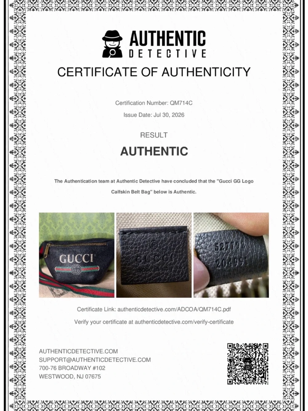 Gucci Print Leather Belt Bag Black Web Stripe Crossbody Waist Bag